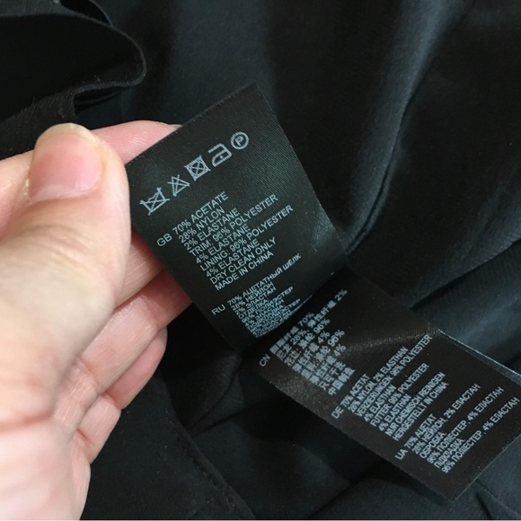 Reiss sheath dress asymmetrical black - Picture 4 of 8